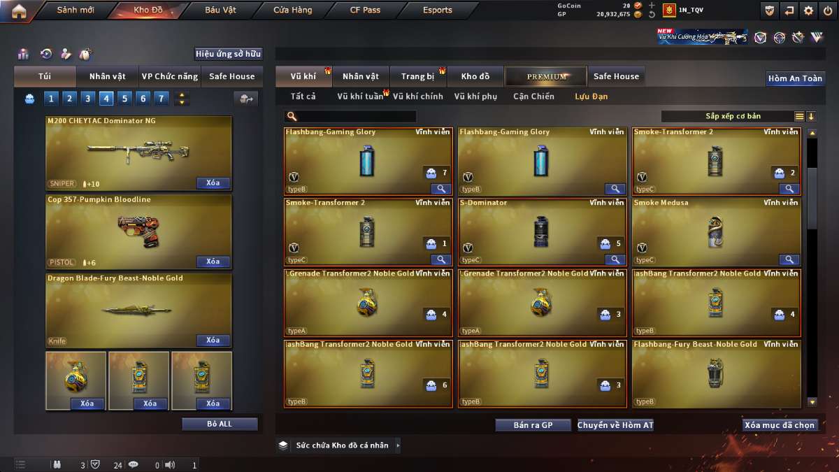 shop acc cf uy tin gia re
